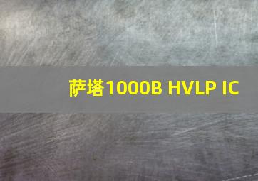 萨塔1000B HVLP IC